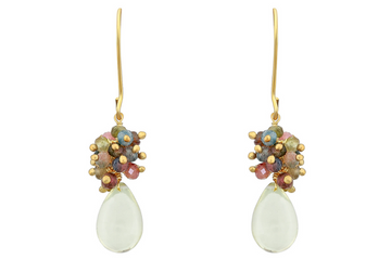 Cara Tourmaline & Lemon Quartz Gemstone Earrings