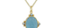 Hyderabad Carved Aquamarine & Pearl Pendant Necklace