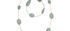 Agra Carved Aquamarine Long Necklace