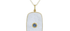 Carved Rock Crystal & Sapphire Pendant Necklace
