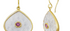 Carved Rock Crystal Earrings Inset With Pink Tourmaline