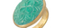 Carved Fluorite Gemstone Ring
