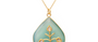 Jadau Chalcedony & Diamond Pendant Necklace
