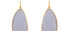 Chalcedony Pebble Single Drop Earrings