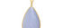 Chalcedony Pear Shaped Pebble Pendant Necklace