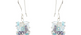 Charlotte Aquamarine Silver Bead Earrings