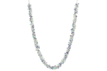 Charlotte Aquamarine, Iolite & Apatite Silver Necklace