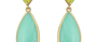 Chrysoprase And Peridot Gemstone Drop Earrings