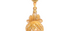 Carved Citrine Pineapple Pendant Necklace
