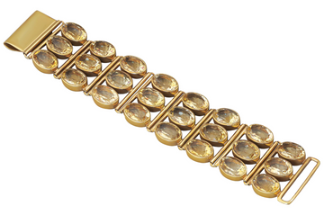 Citrine Multi Set Oval Gemstone Bracelet