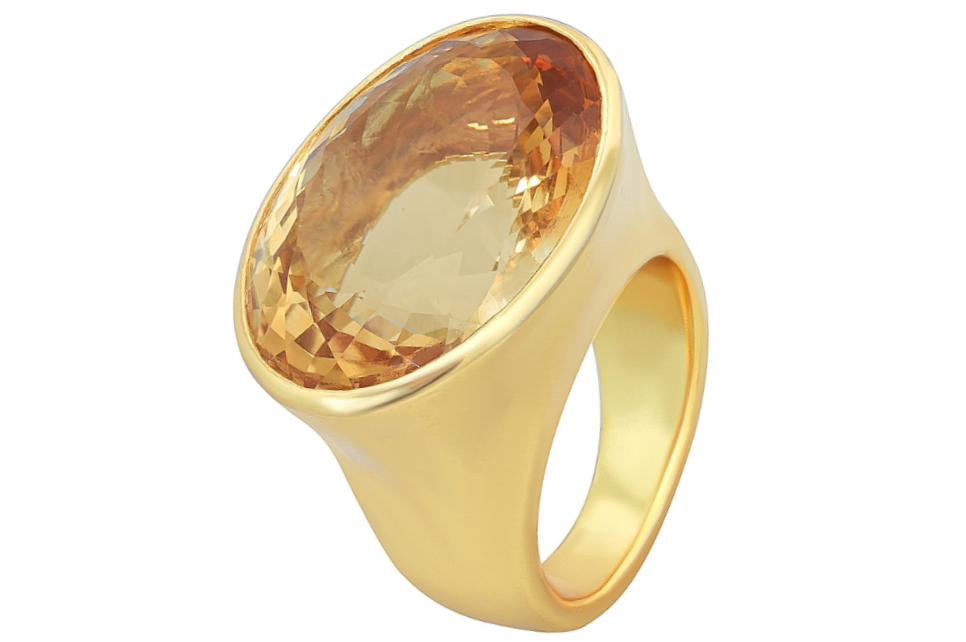 Oval Citrine Ring