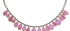 Clara Ruby & Oxidised Silver Pendant Necklace