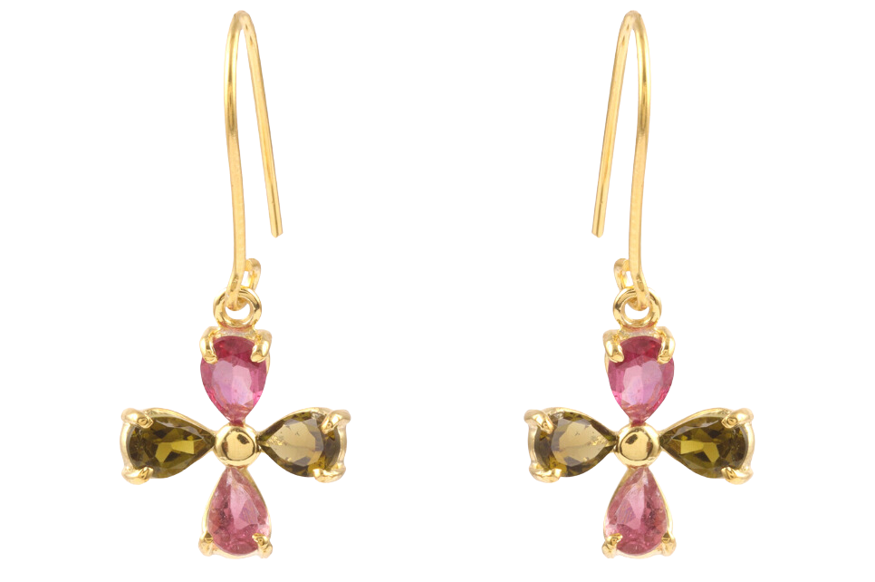Clover Tourmaline Earrings