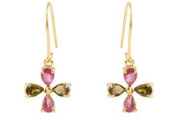Clover Tourmaline Earrings