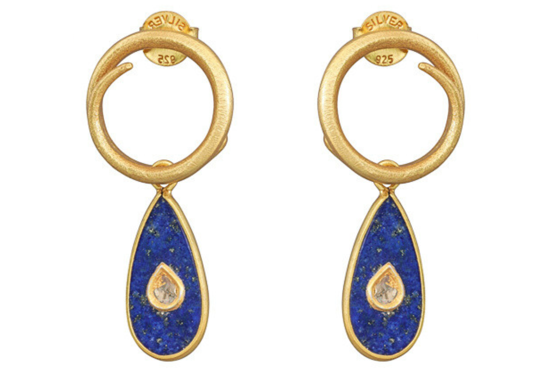 Coco Lapis Lazuli & Diamond Jadau Earrings