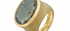 Raised Cognac Quartz Gemstone Rings