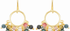 Cora Tourmaline Circle Earrings