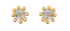 Cosmic Blue Topaz Stud Earrings