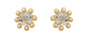 Cosmic Blue Topaz Stud Earrings