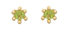 Cosmic Peridot Stud Earrings