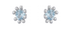 Cosmic Blue Topaz Silver Stud Earrings