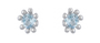 Cosmic Blue Topaz Silver Stud Earrings