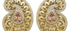 Large Paisley Stud Statement Earrings
