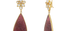 Anu Crystal & Carved Pink Tourmaline Drop Earrings