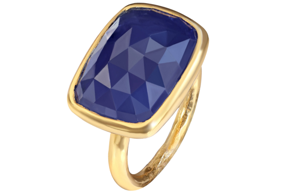 Tanzanite Cushion Cut Ring