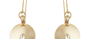 Disc & Rock Crystal Drop Earrings