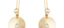 Disc & Rock Crystal Drop Earrings