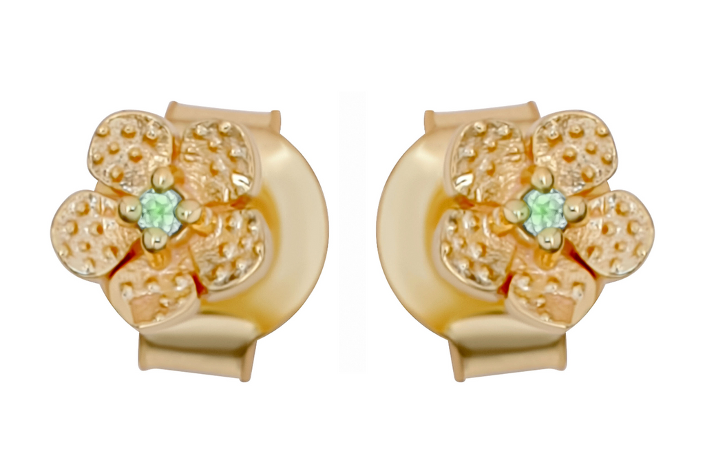 Daisy Peridot Stud Earrings