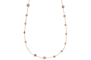 Delhi Diamond Slice & Chain Necklace