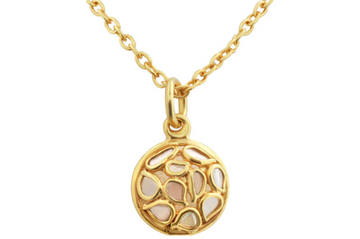 Delhi Diamond Disc Pendant Necklace