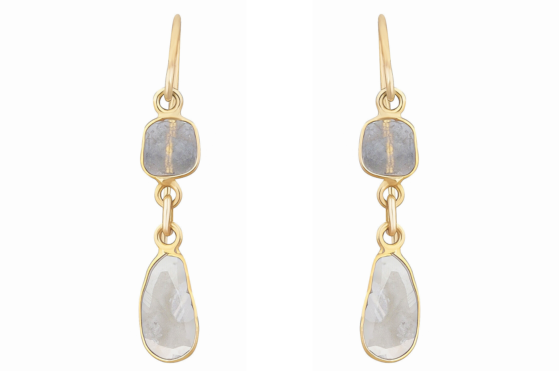Delhi Diamond Double Drop Earrings