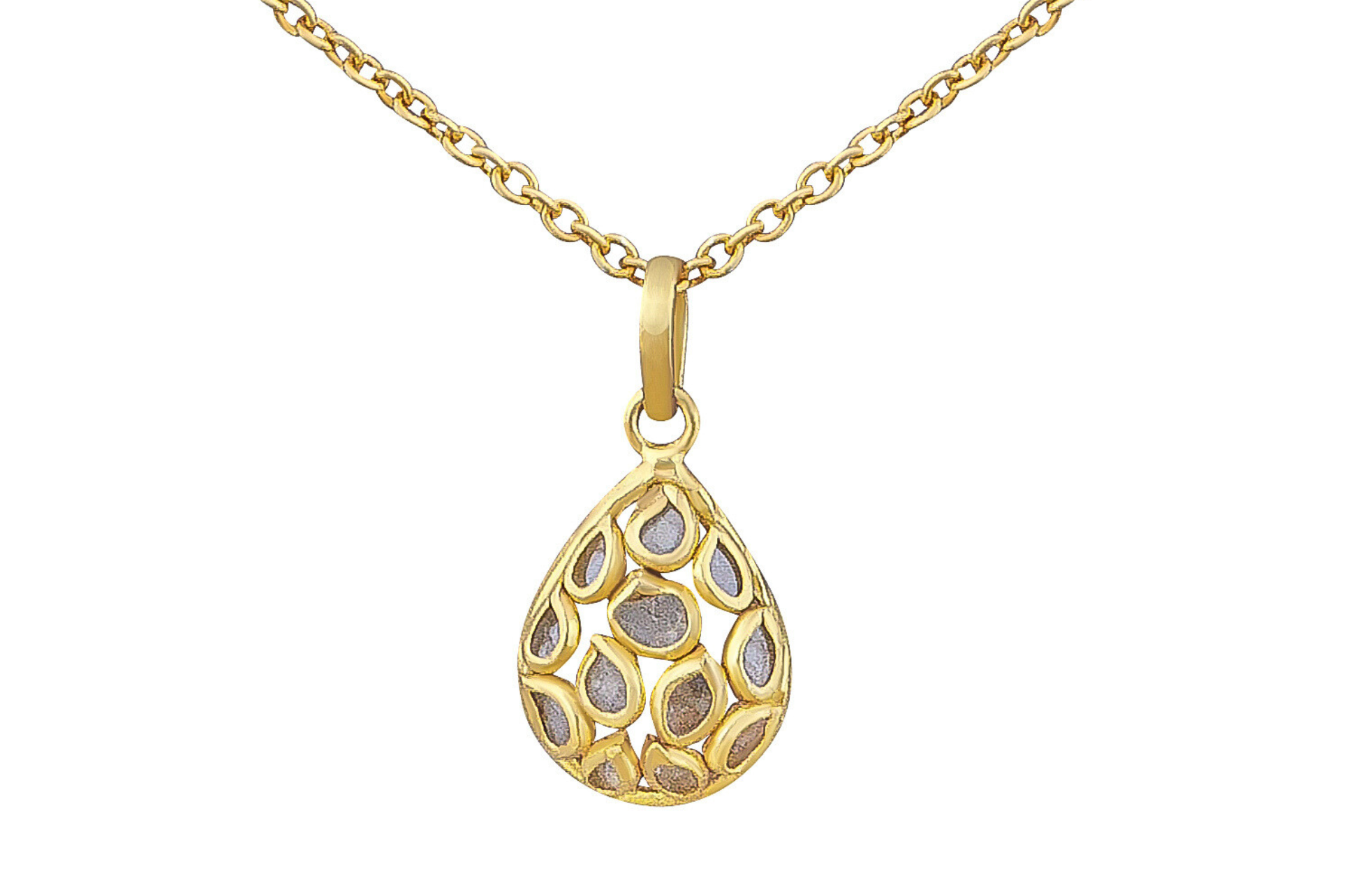 Delhi Diamond Pear Shape Pendant