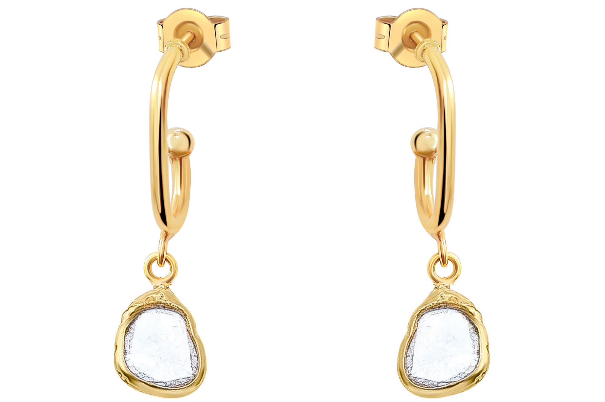 Delhi Diamond Hoop Earrings