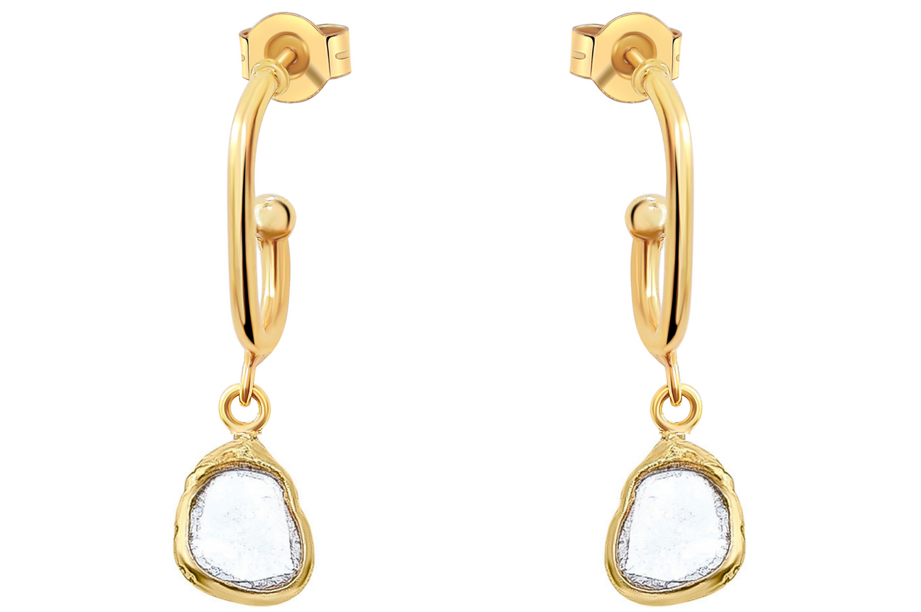 Delhi Diamond Hoop Earrings