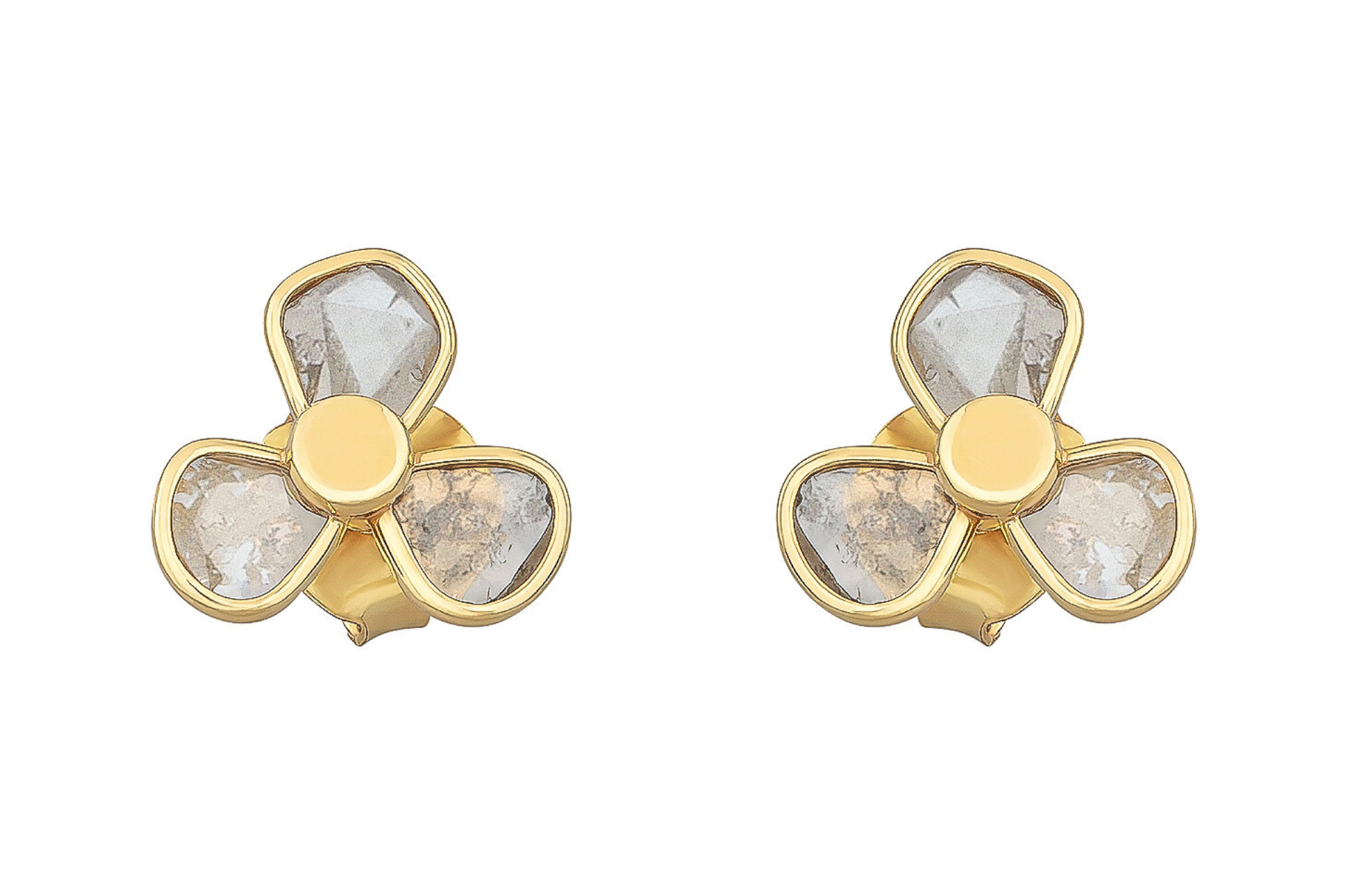 Delhi Diamond Trio Stud Earrings