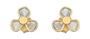 Delhi Diamond Trio Stud Earrings