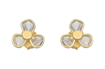 Delhi Diamond Trio Stud Earrings