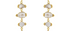 Delhi Diamond Dotted Drop Earrings