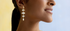 Delhi Diamond Dotted Drop Earrings