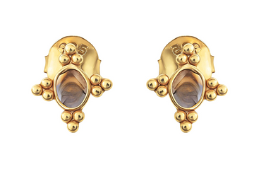 Delhi Diamond Sunburst Stud Earrings