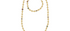 Long Gold & Jadau Bead Knotted Necklace