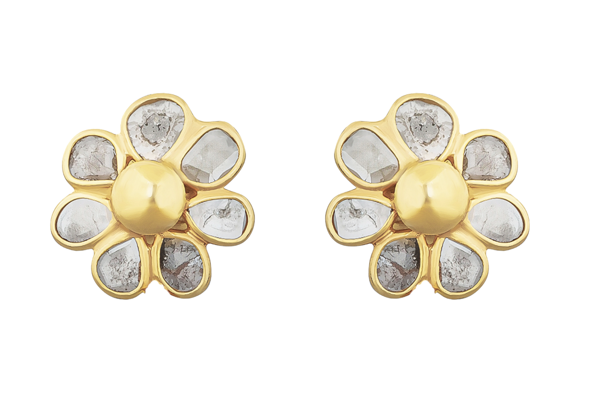 Blossom Diamond Stud Earrings