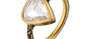Pear Shaped Diamond & Enamel Fine Gold Ring