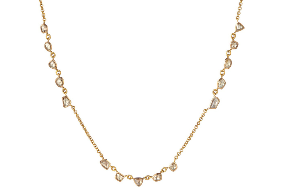 Diamond Fine Gold Chain Necklace