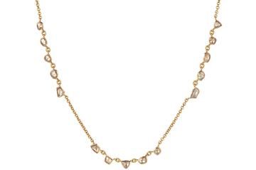 Diamond Fine Gold Chain Necklace