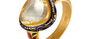 Diamond & Multicolour Enamel Fine Gold Ring